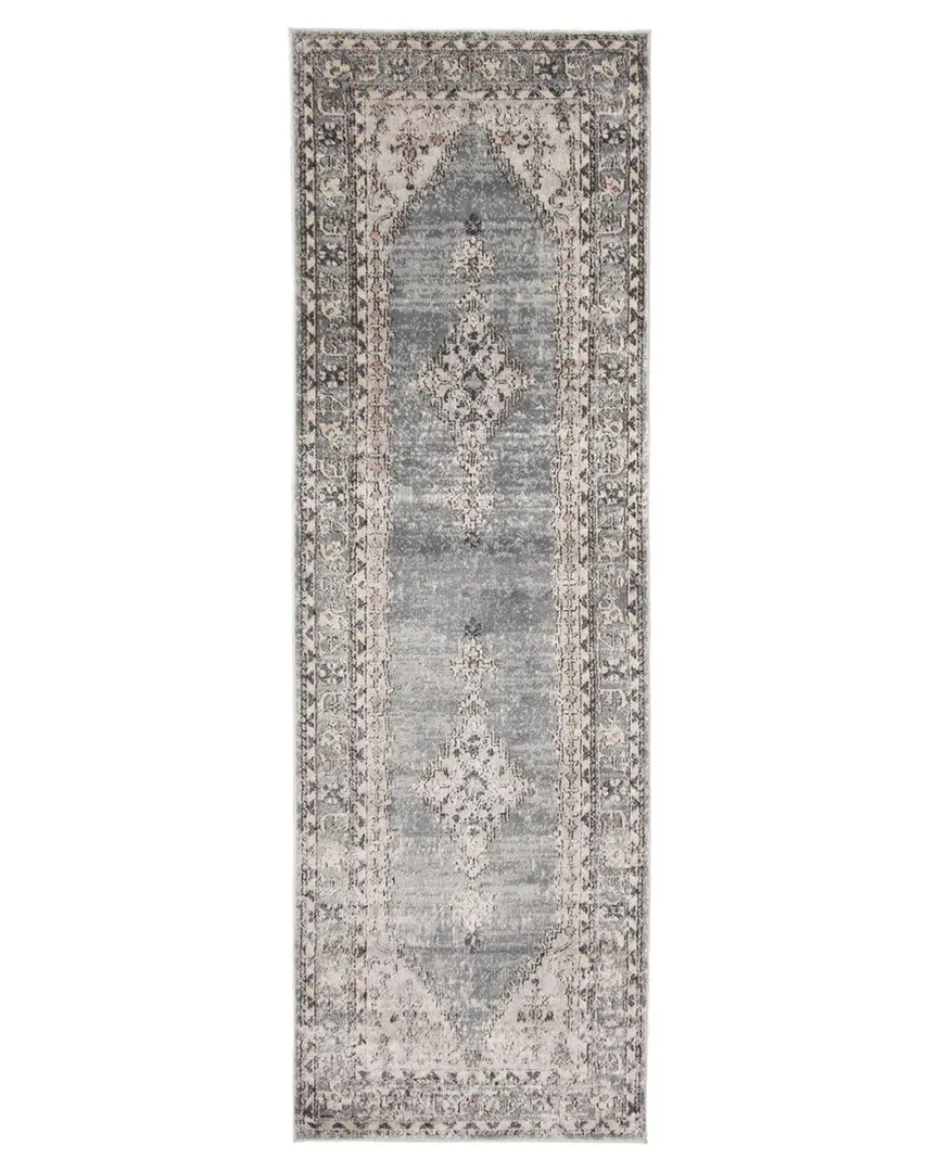 Oregon Bijar Oriental Rug - Dark Beige, Polypropylene