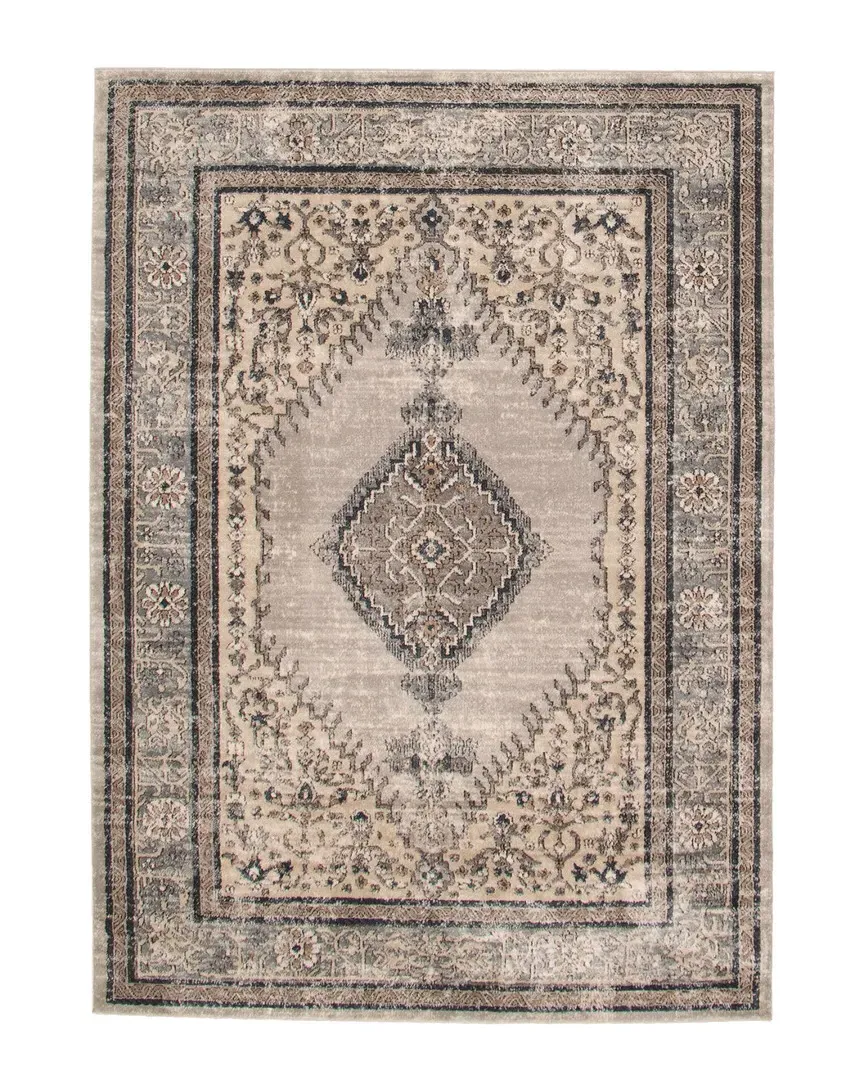 Oregon Bijar Oriental Rug - Ivory, Polypropylene