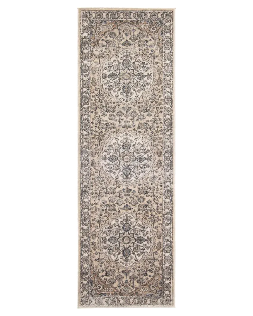 Oregon Tabriz Medallion Rug - Beige, Polypropylene image
