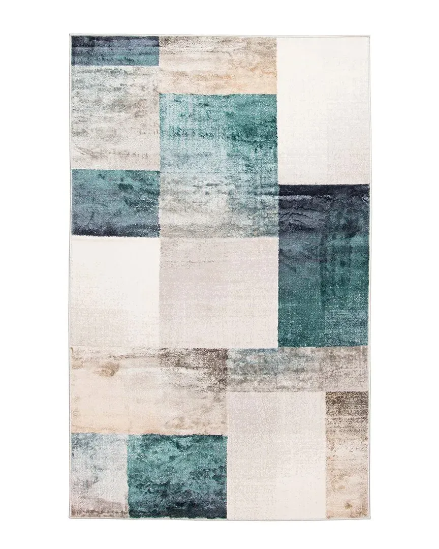 Rylie Area Rug - Teal, Polypropylene