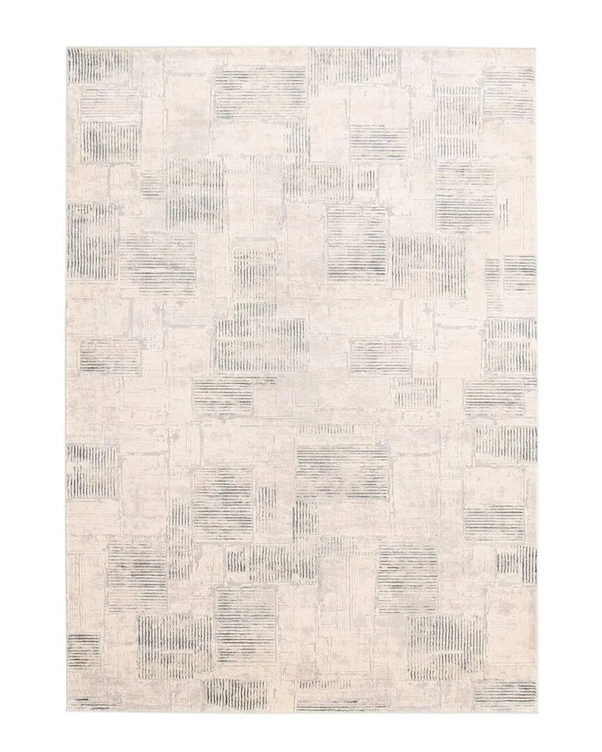 Savannah Distressed Patchwork Rug - Grey image