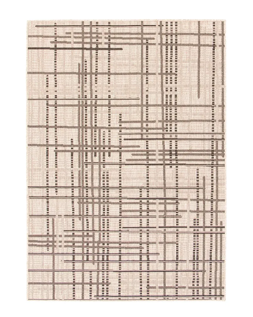 Sisal Burburry Rug - Silver Black, Polypropylene