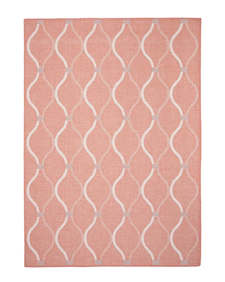 Veranda Abstract Indoor/Outdoor Rug - Coral, Polypropylene image