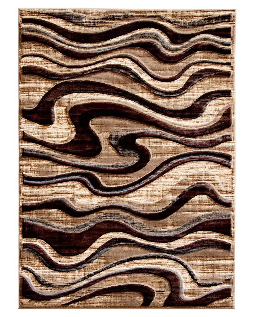 Yasmine Abstract Rug - Chocolate, Polypropylene image