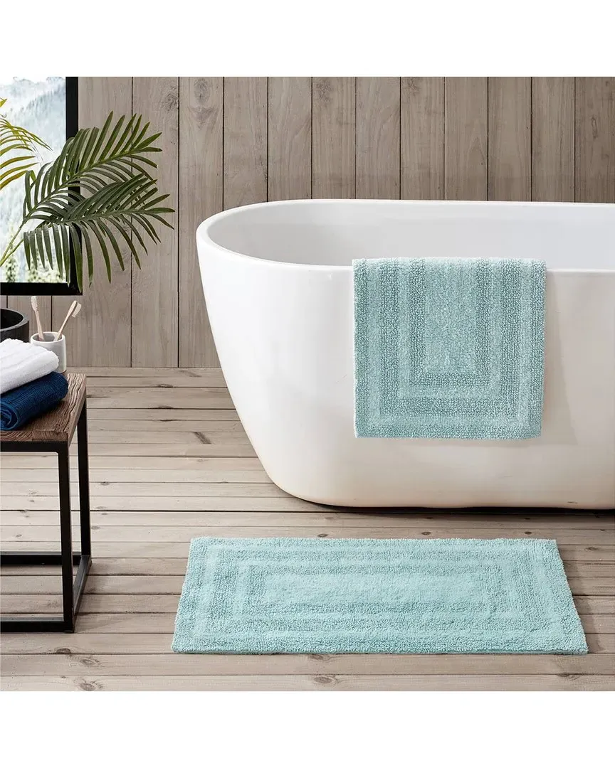 2-Piece Bath Rug Set - Blue, Cotton image