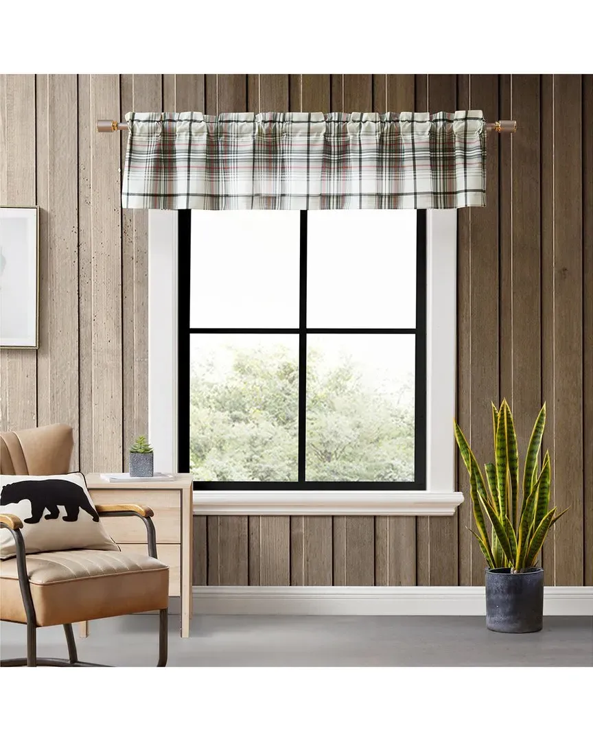 Alder Plaid Window Valance - Grey Multi, Polyester image