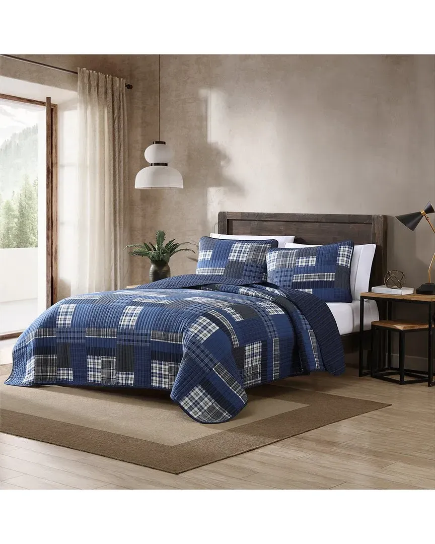 Easton Quilt Set - Navy image