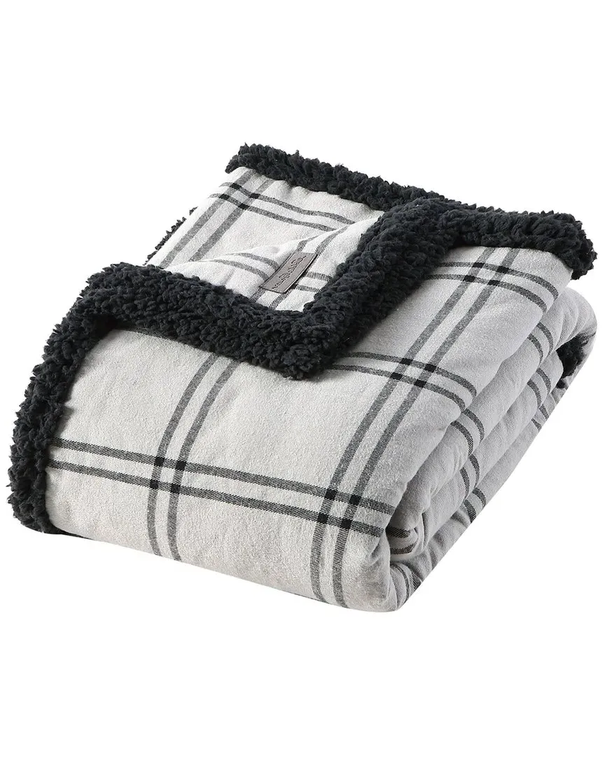 Kettle Falls Plaid Throw Blanket - Chrome, Cotton image