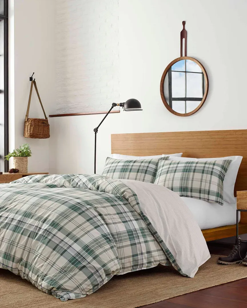 Timbers Plaid Comforter Set - Green, Cotton