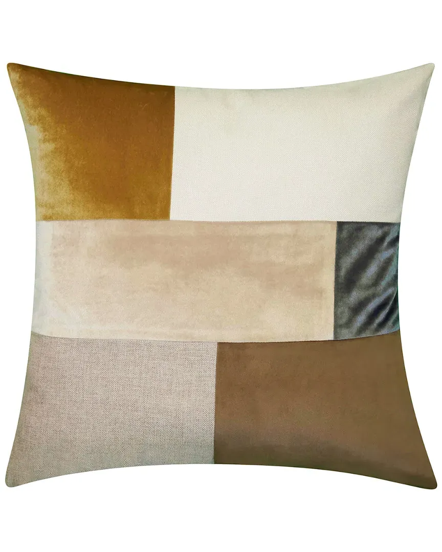 Canaby Color Block Decorative Pillow - Multi, Velvet