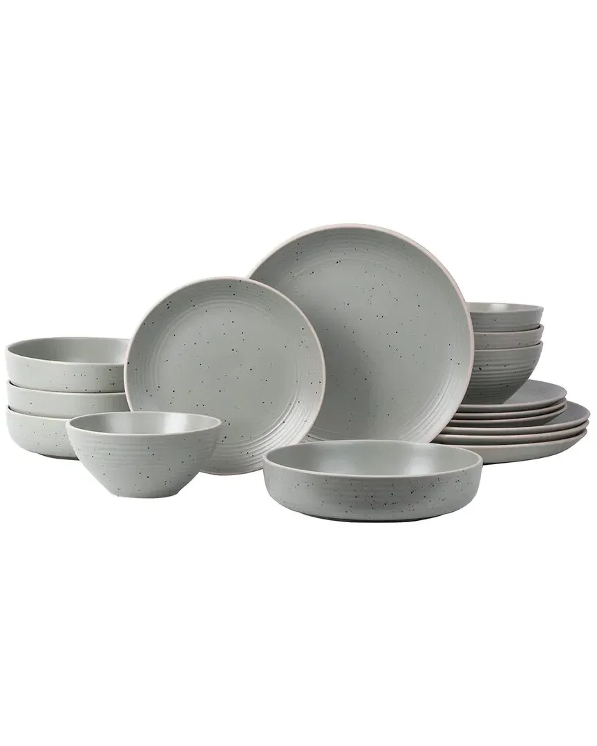 Ace 16pc Round Dinnerware Set - Green, Stoneware image