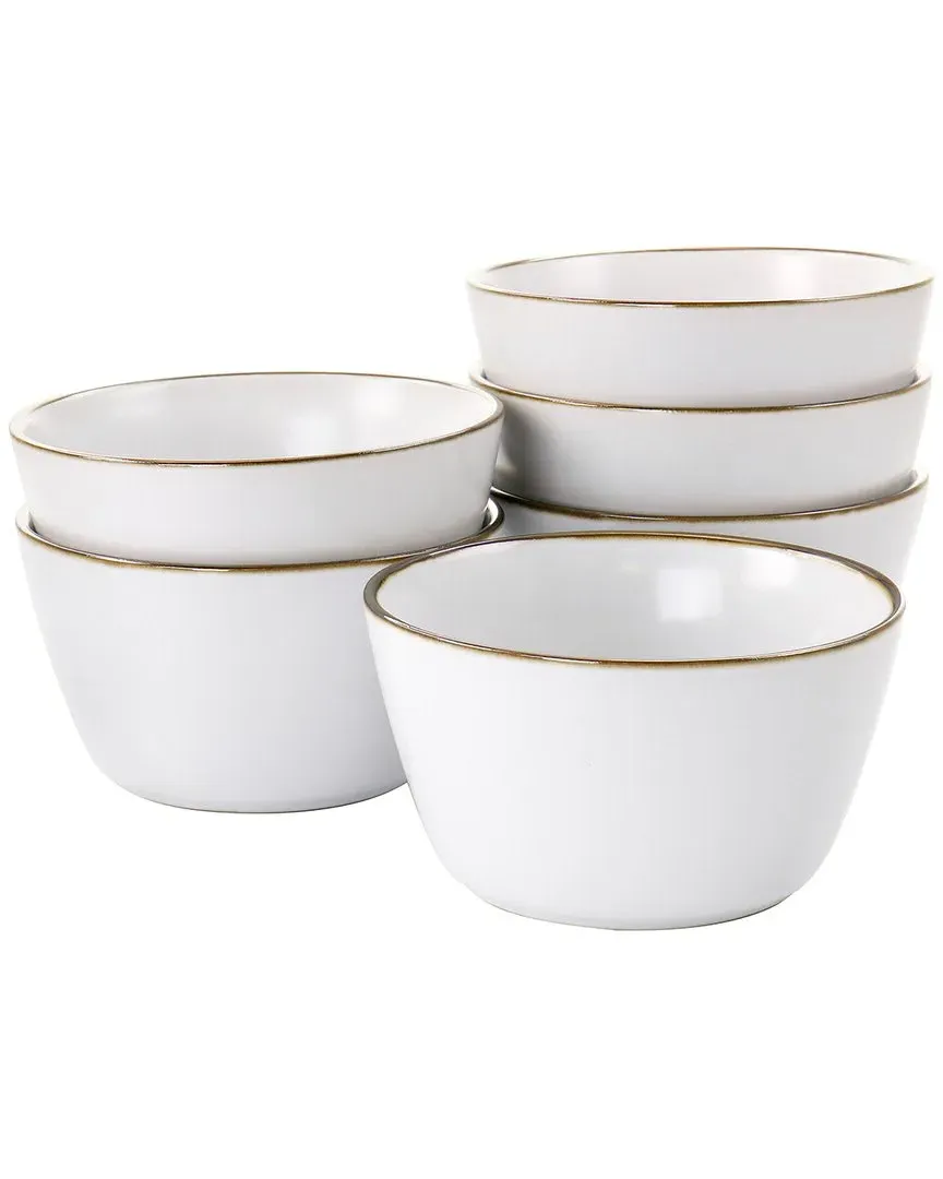 Arthur 6-Piece Bowl Set - White, Stoneware image