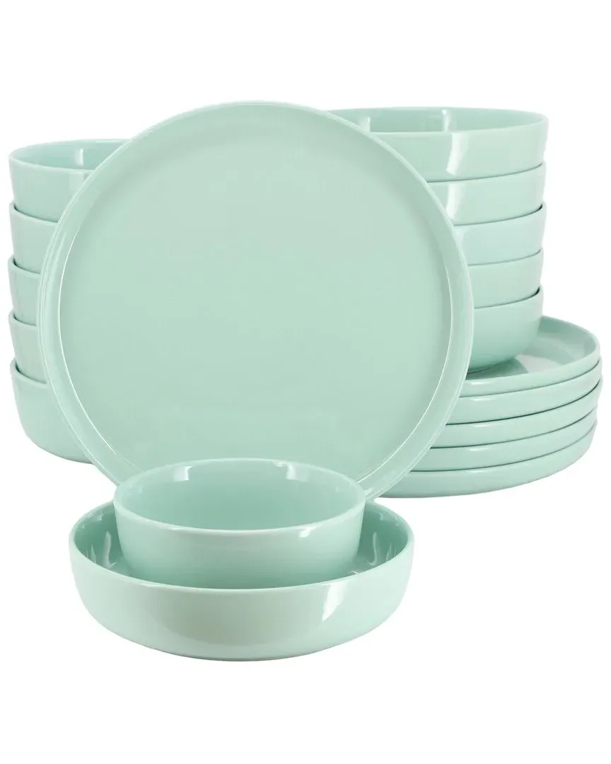 Duncan 18-Piece Dinnerware Set - Mint, Porcelain image