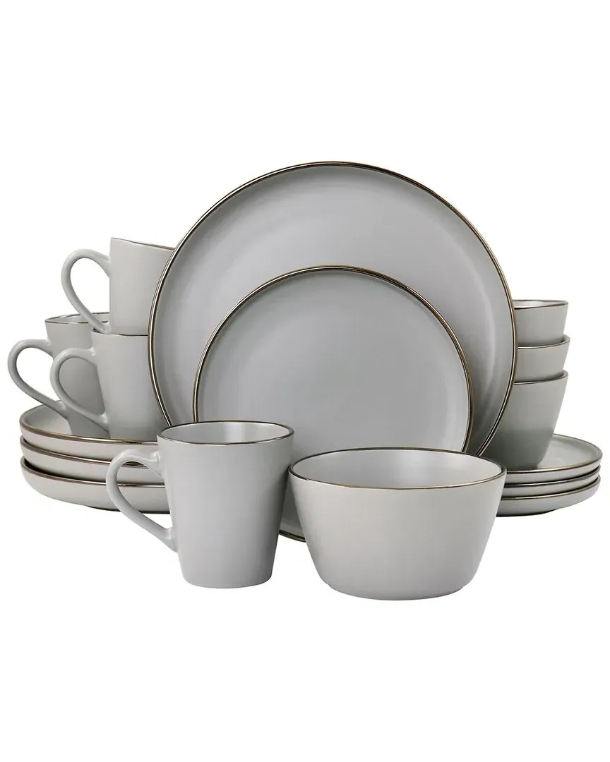 Louis 16-Piece Dinnerware Set - Slate, Stoneware image
