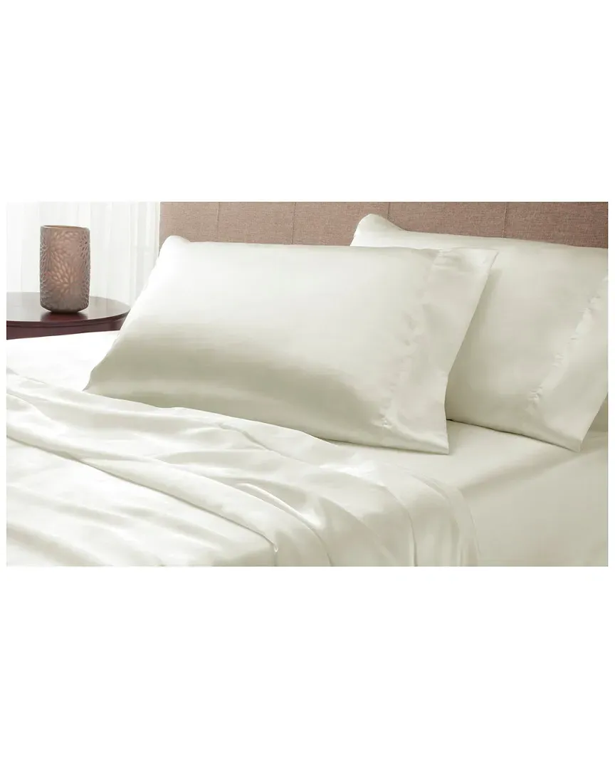 Satin Sheet Set - Ivory, Polyester