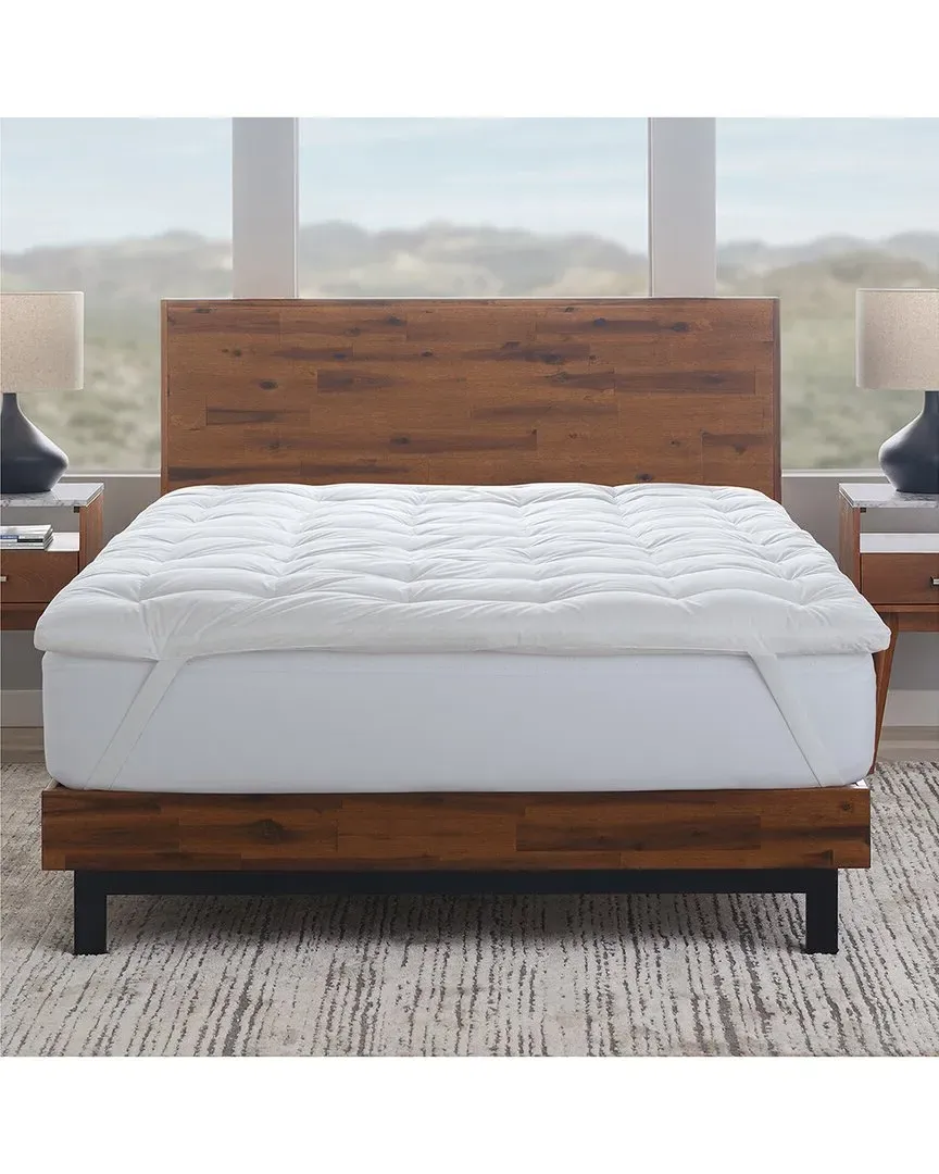 Down-Top Featherbed - White, Cotton image