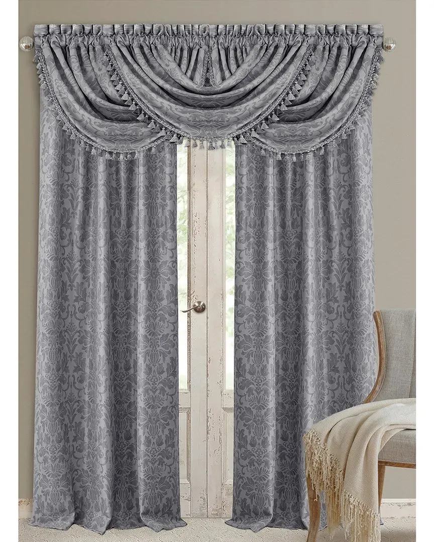 Antonia 95in Blackout Window Curtain - Silver, Polyester