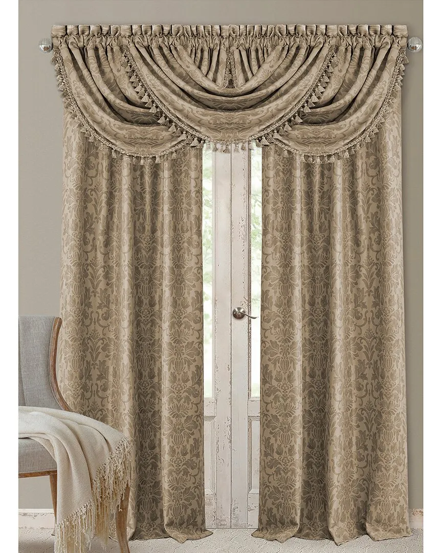 Antonia 95in Blackout Window Curtain - Taupe, Polyester