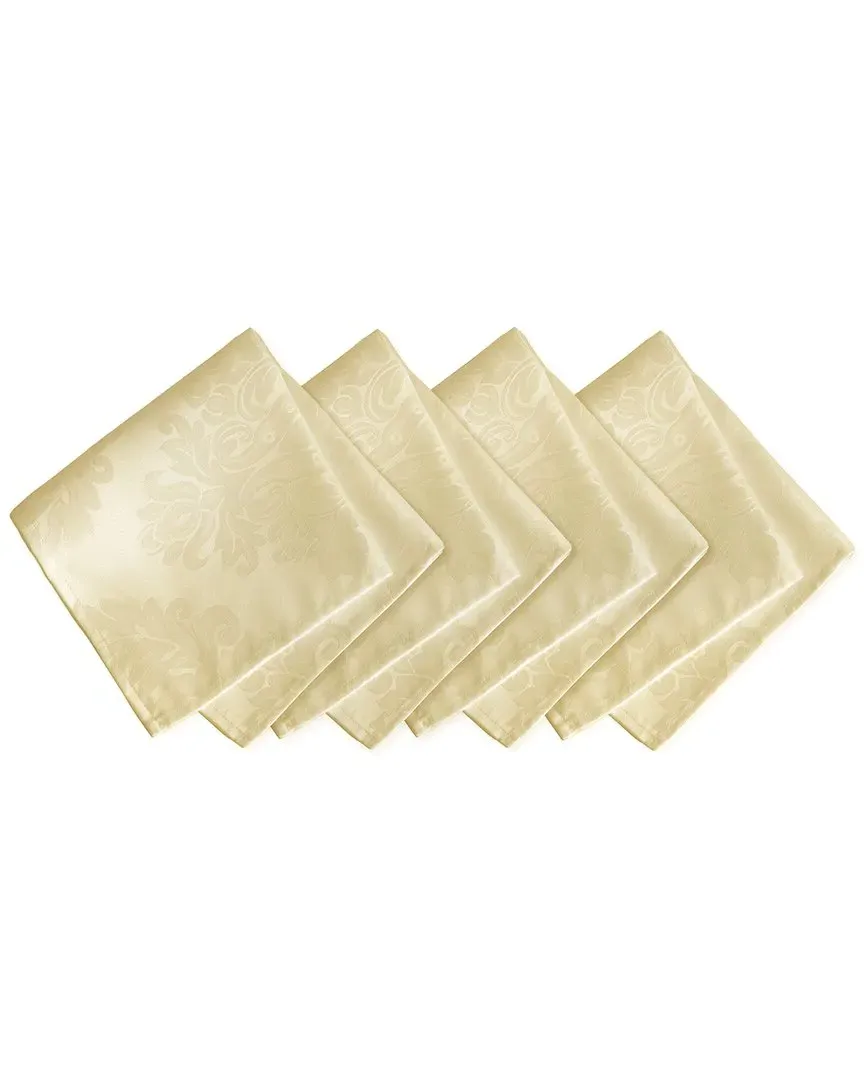 Barcelona Set of 4 Damask Napkins - Antique, Polyester image