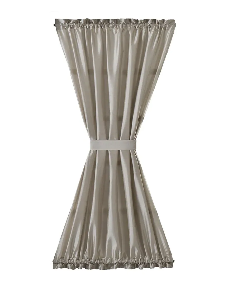 Colette French Door Window Panel - Taupe, Polyester