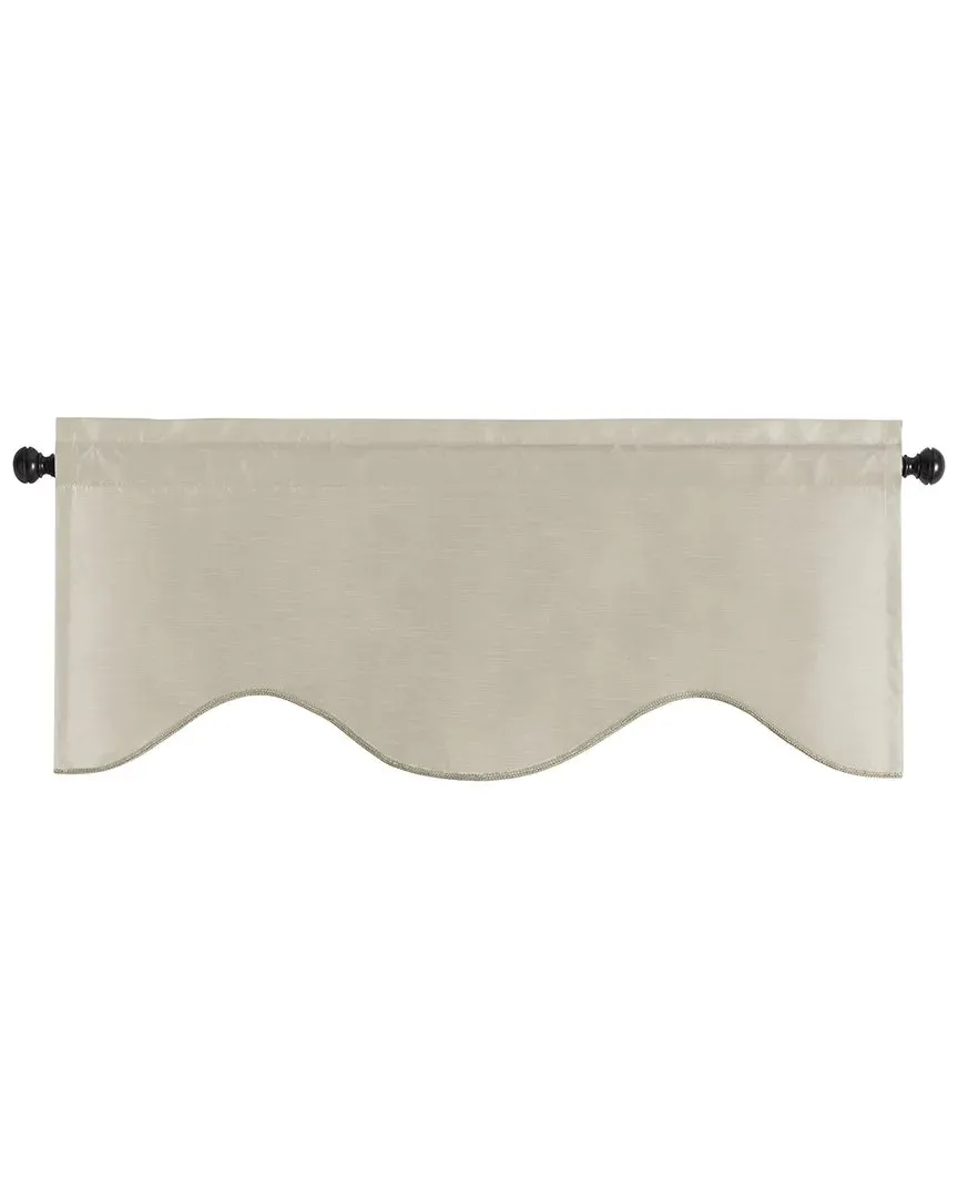 Colette Scalloped Window Valance - Ivory, Polyester