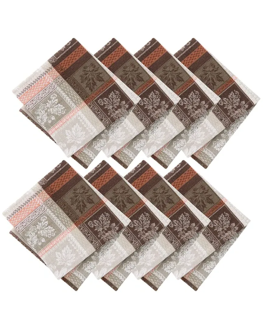 Windswept Harvest Jacquard Napkin Set - Multicolor, Cotton