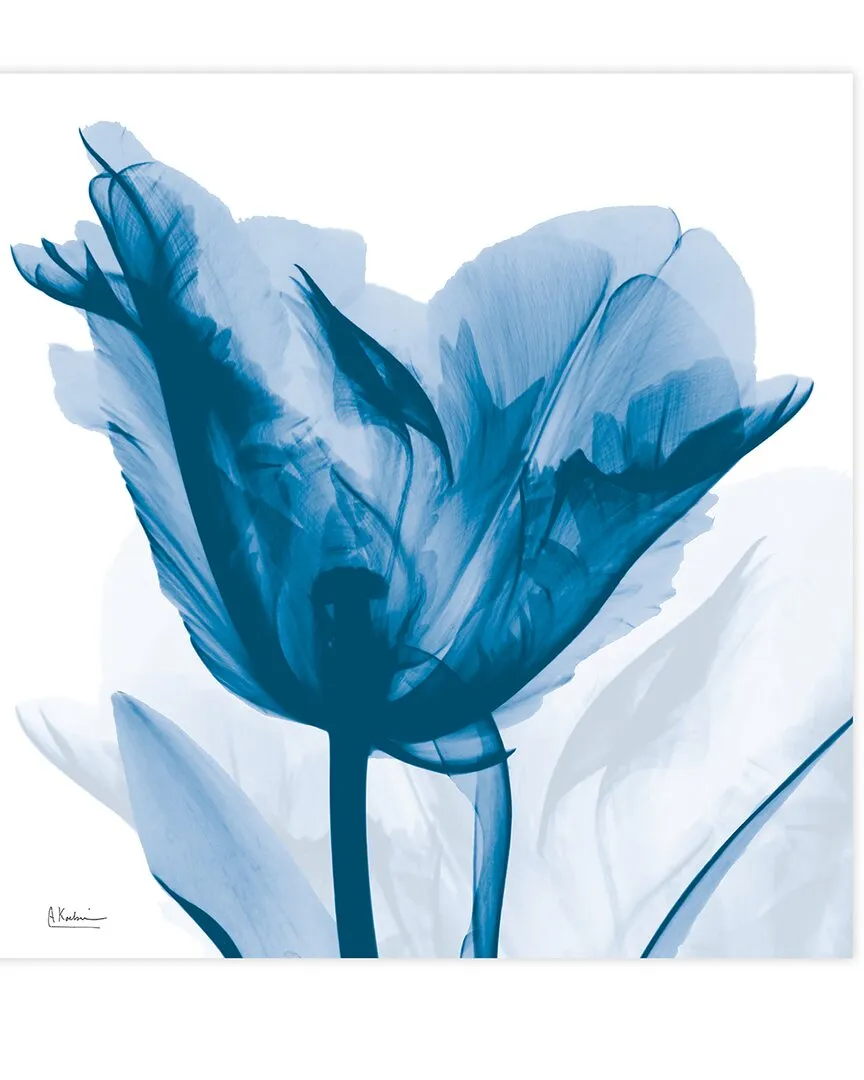 Albert Koetsier Lusty Blue Tulip Wall Art - Tempered Glass