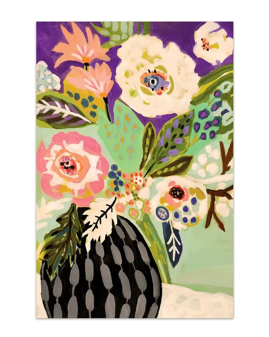 Fresh Flowers in Vase I Wall Art - Tempered Glass image