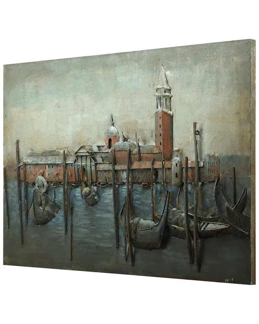 Gondolas Metal Wall Sculpture - Mixed Media image
