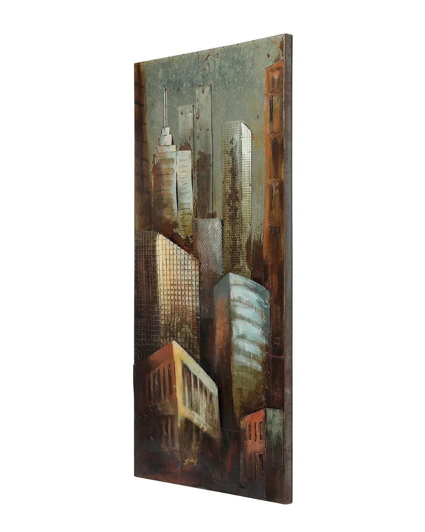 Grey Architecture 2 Metal Wall Sculpture - Iron