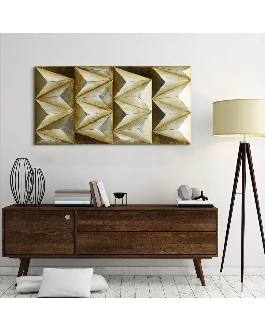 Primo Mixed Media Hand Painted Iron Wall Sculpture - Steel