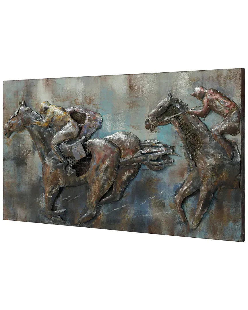 Race Day Metal Wall Sculpture - Mixed Media image
