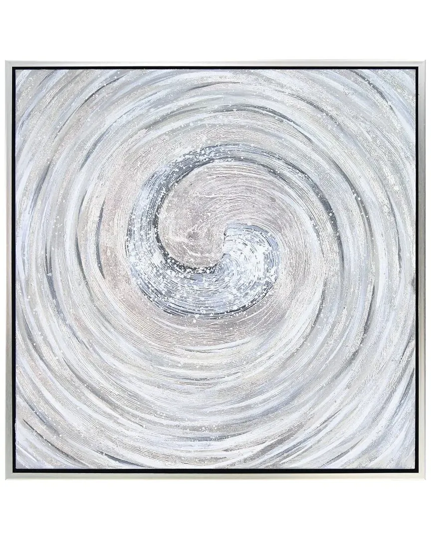 Silver Swirl by Martin Edwards Wall Art - Silver