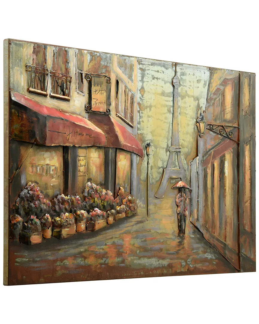 Solo in Paris Metal Wall Sculpture - Mixed Media