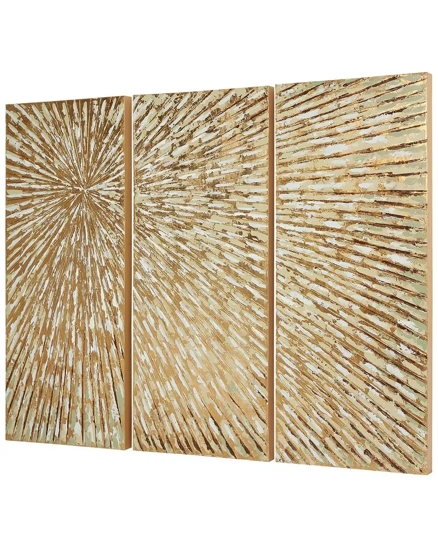 Sunshine by Martin Edwards Wall Art Set of 3 - Metallic image