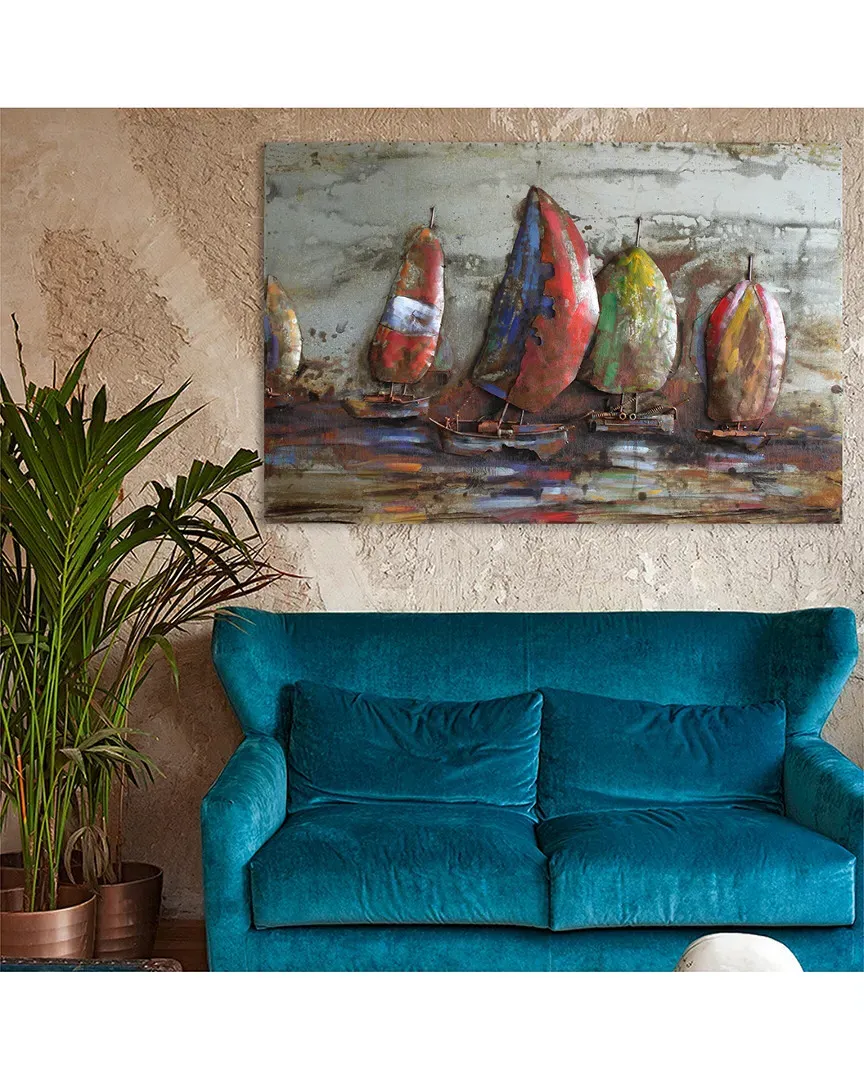 The Regatta 1 Metal Wall Sculpture - Iron