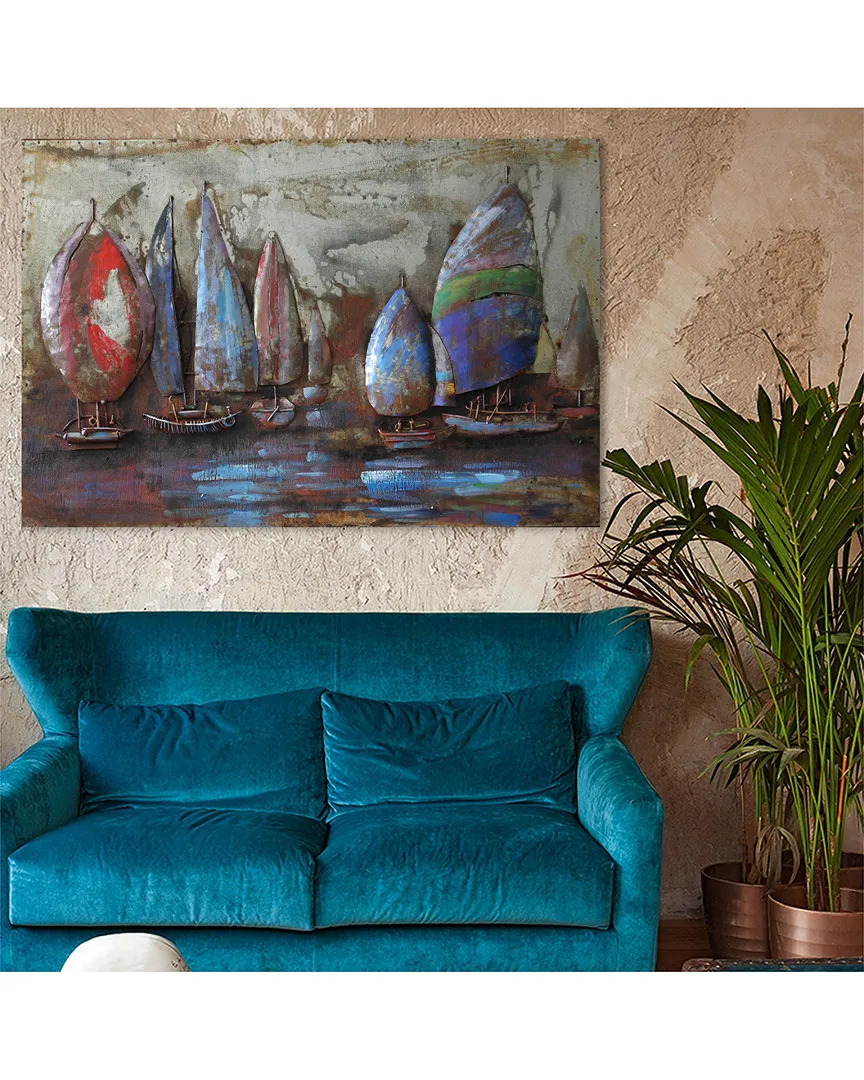 The Regatta 2 Metal Wall Sculpture - Iron