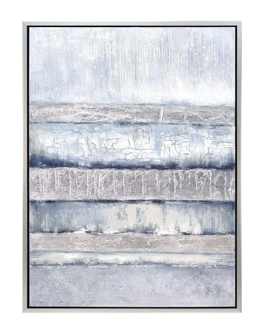 Winter Steps Textured Metallic Hand Painted Wall Art image
