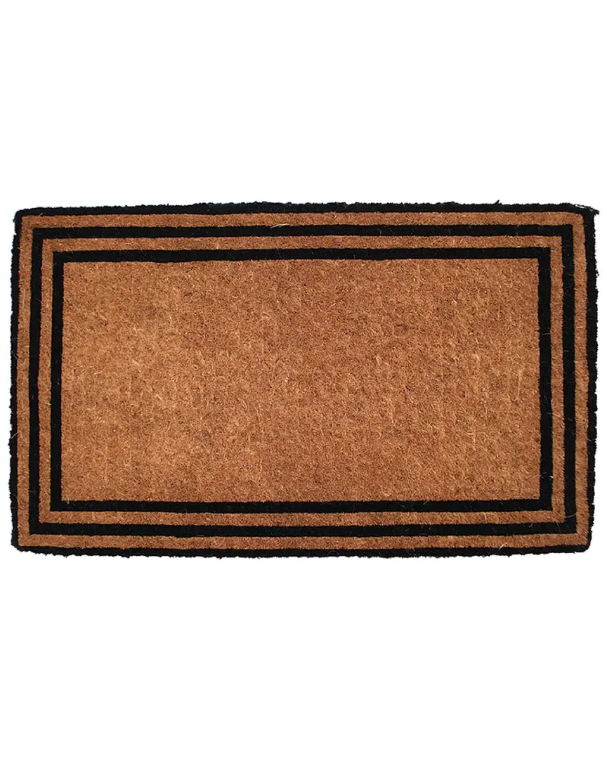 Classic Hand-Woven Doormat - Brown, Coconut Fiber