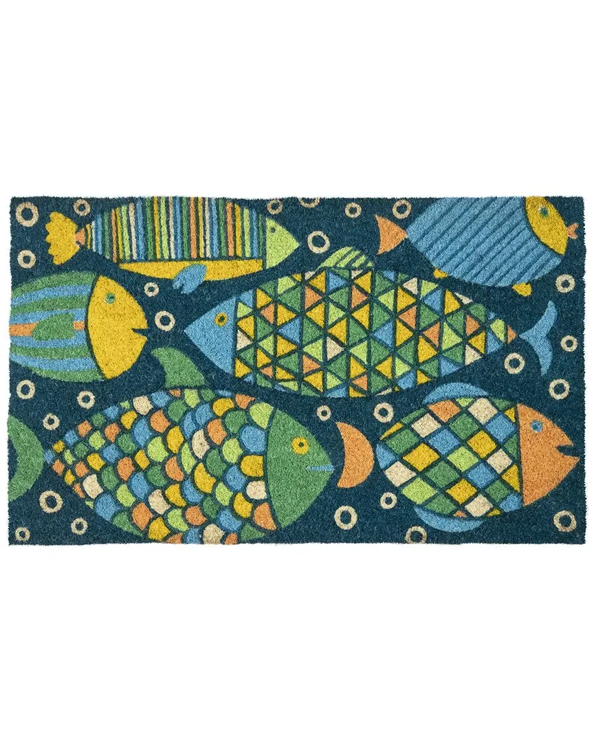 Fancy Fish Coir Doormat - Multi image