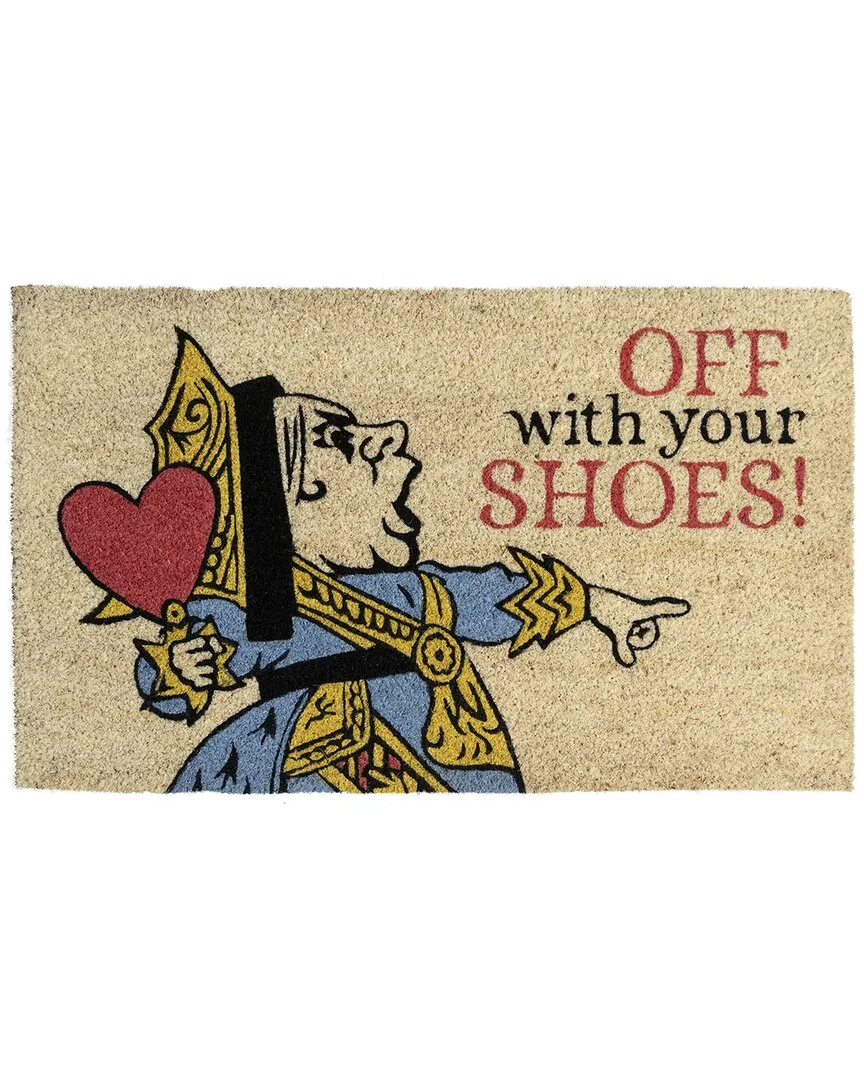 Victoria & Albert Museum Queen Of Hearts Coir Doormat - Multi image