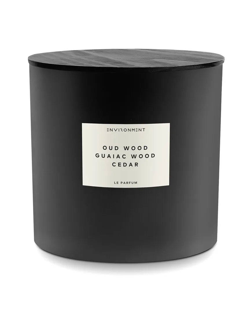 55Oz Candle Oud Wood Fragrance - Black, Coconut Wax