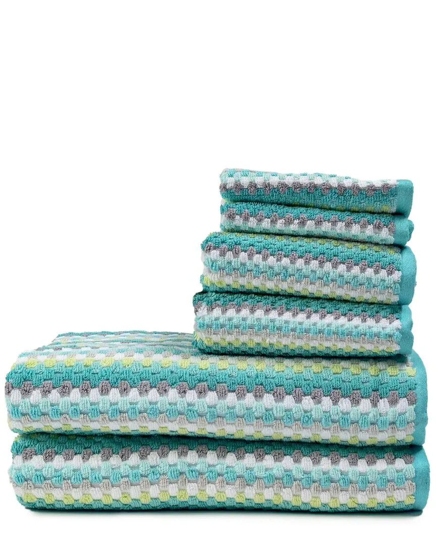 Color Pop 6pc Bath Towel Set - Aquarius, Cotton