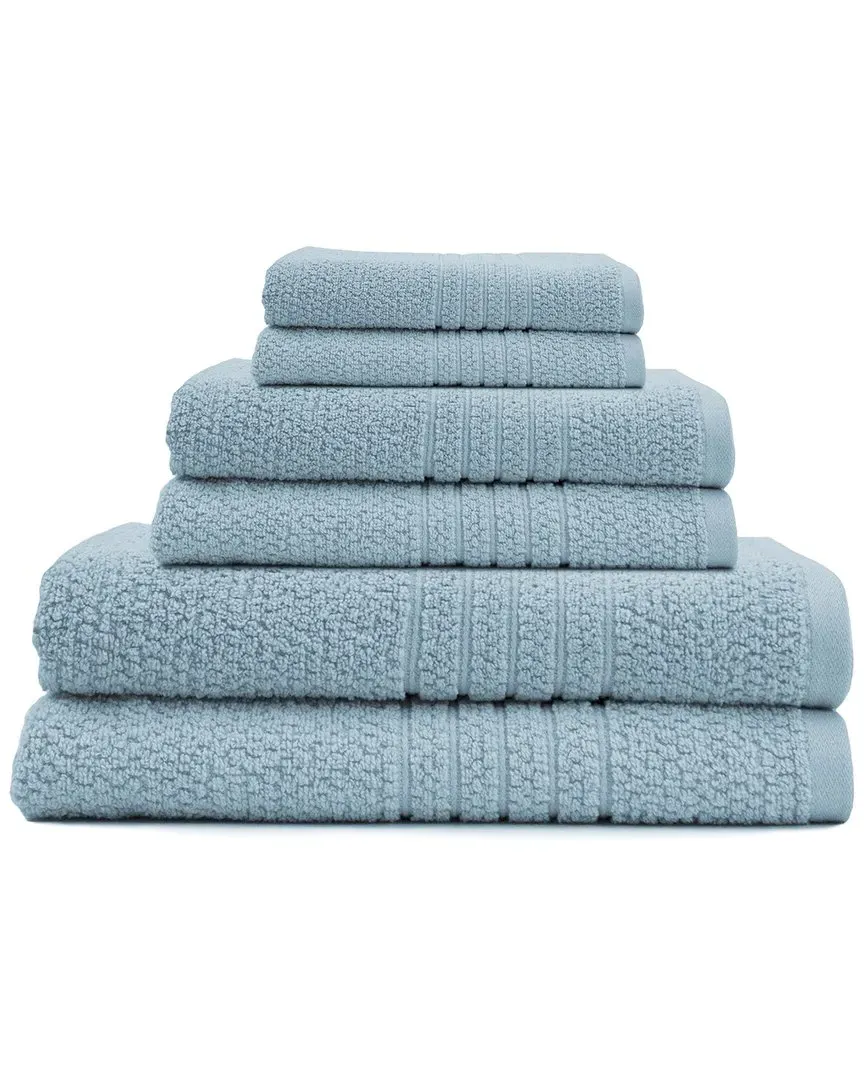 Cotton Bath Towel 6pc Set - Sky Blue