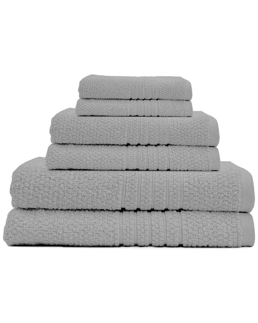 Cotton Bath Towel 6pc Set - Smoke