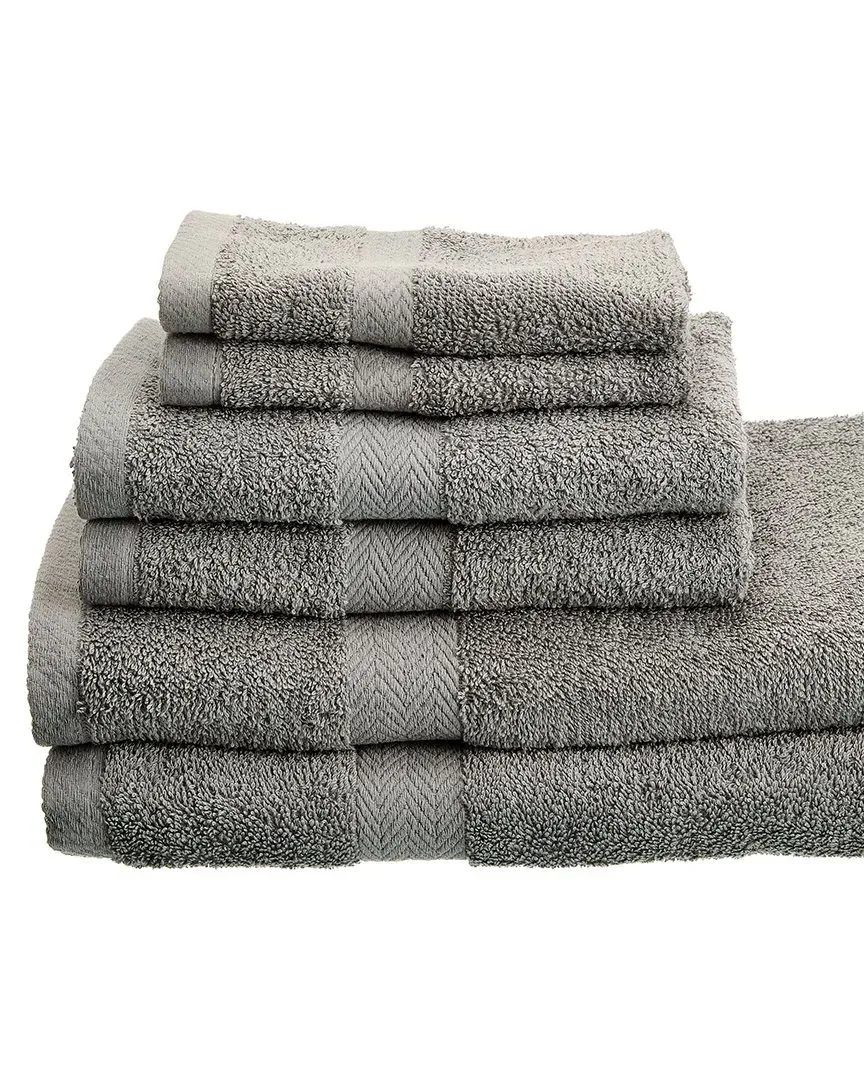 Deluxe 6-Piece Bath Towel Set - Frost, Cotton image