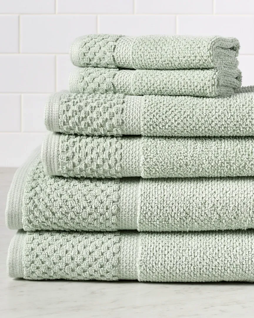 Diplomat 6pc Towel Set - Pacific, Cotton