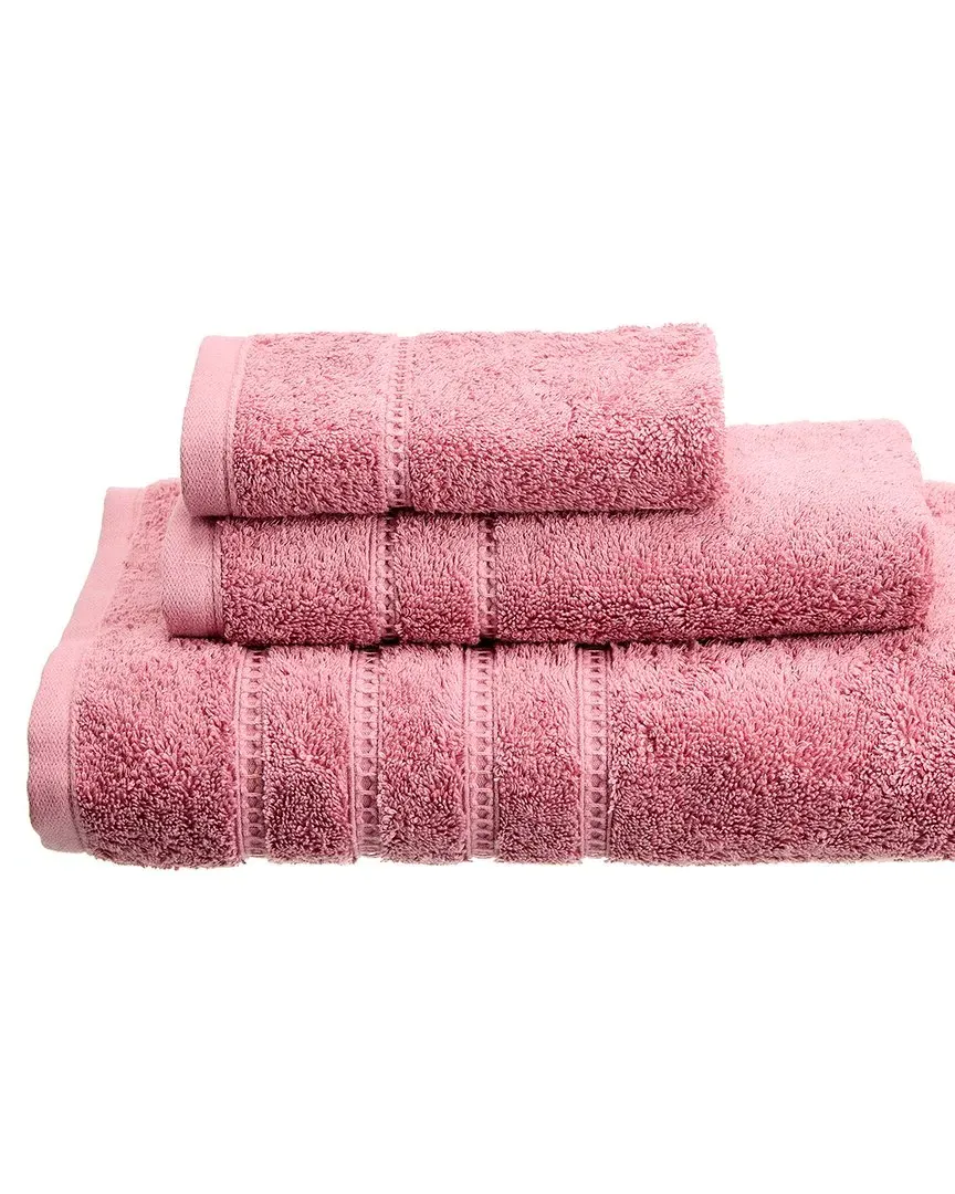 Resort 3-Piece Bath Towel Set - Blush, Cotton image