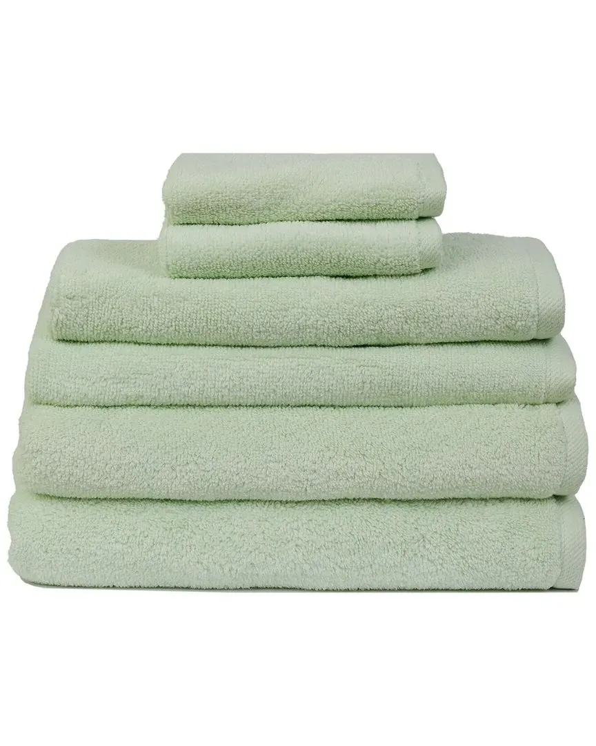 Serenity 6pc Towel Set - Seafoam, Cotton image