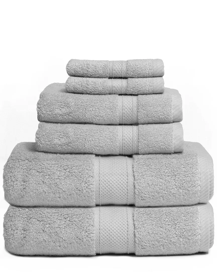 Zero Twist Hotel 6pc Bath Towel Set - Cotton